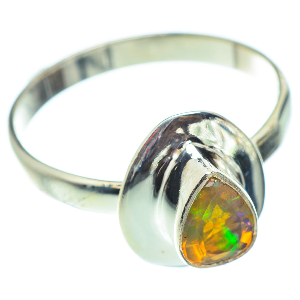 Ethiopian Opal Rings handcrafted by Anasilvercos - RING54652