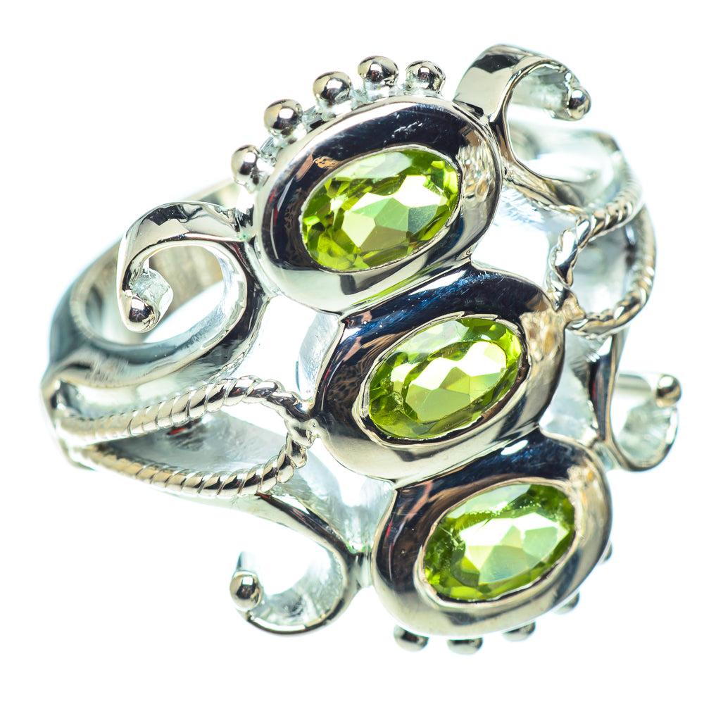 Peridot Rings handcrafted by Anasilvercos - RING54665