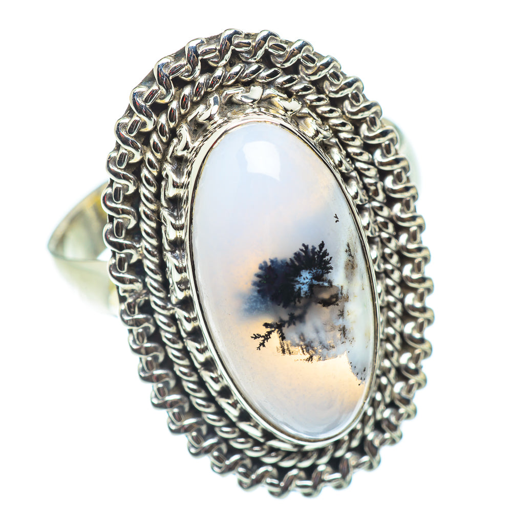 Dendritic Opal Rings handcrafted by Anasilvercos - RING54712