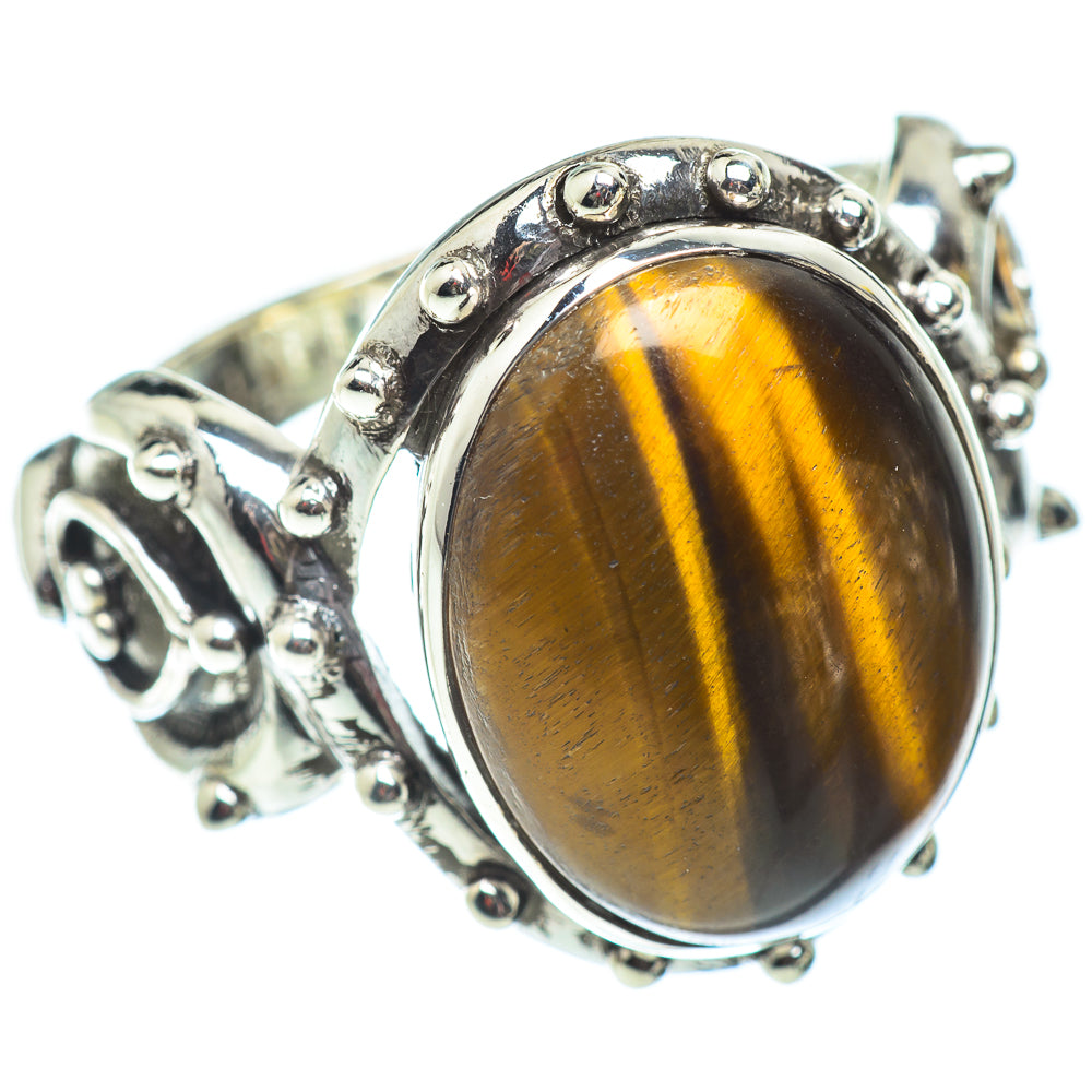 Tiger Eye Rings handcrafted by Anasilvercos - RING54730