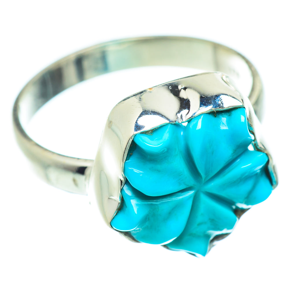 Arizona Turquoise Rings handcrafted by Anasilvercos - RING54750