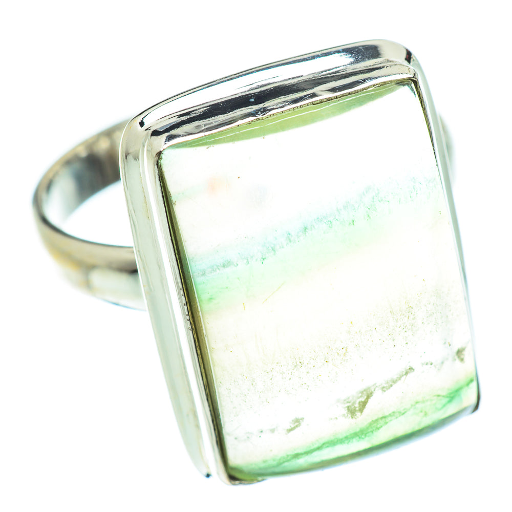 Green Fluorite Rings handcrafted by Anasilvercos - RING54805