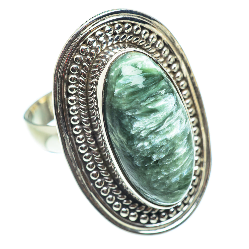 Seraphinite Rings handcrafted by Anasilvercos - RING54815
