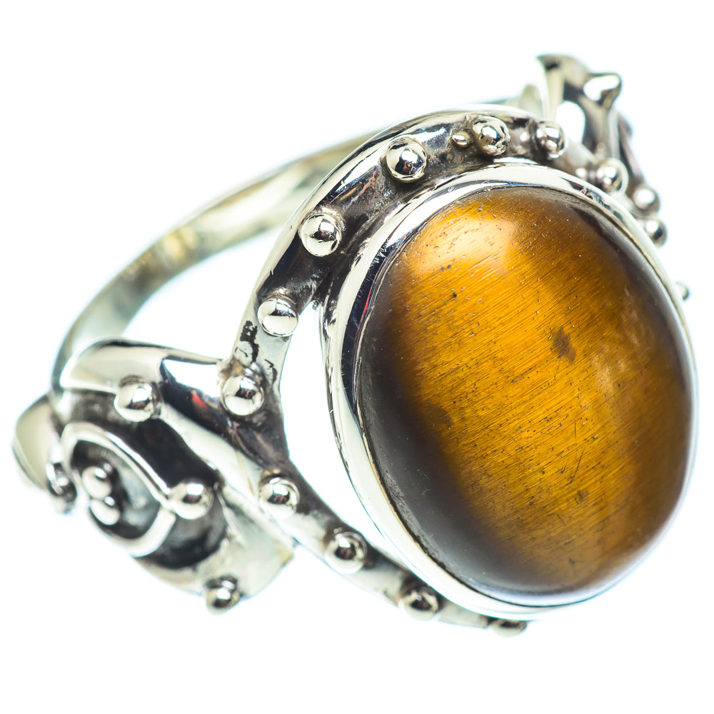 Tiger Eye Rings handcrafted by Anasilvercos - RING54817