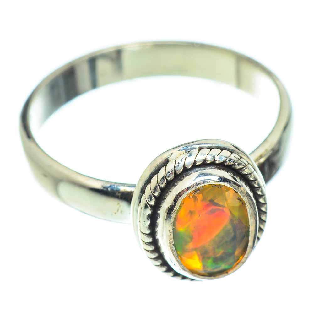 Ethiopian Opal Rings handcrafted by Anasilvercos - RING54831
