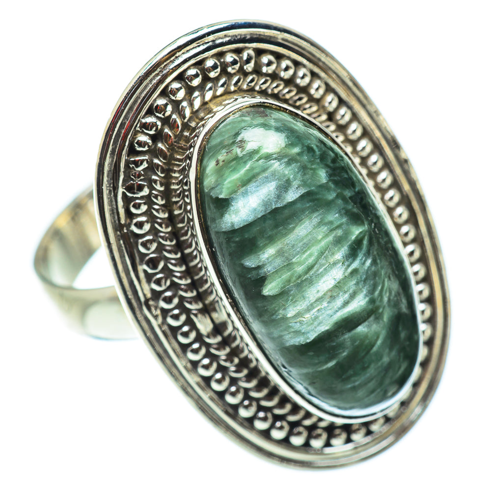 Seraphinite Rings handcrafted by Anasilvercos - RING54901