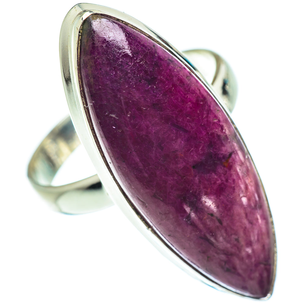 Ruby Fuchsite Rings handcrafted by Anasilvercos - RING54917