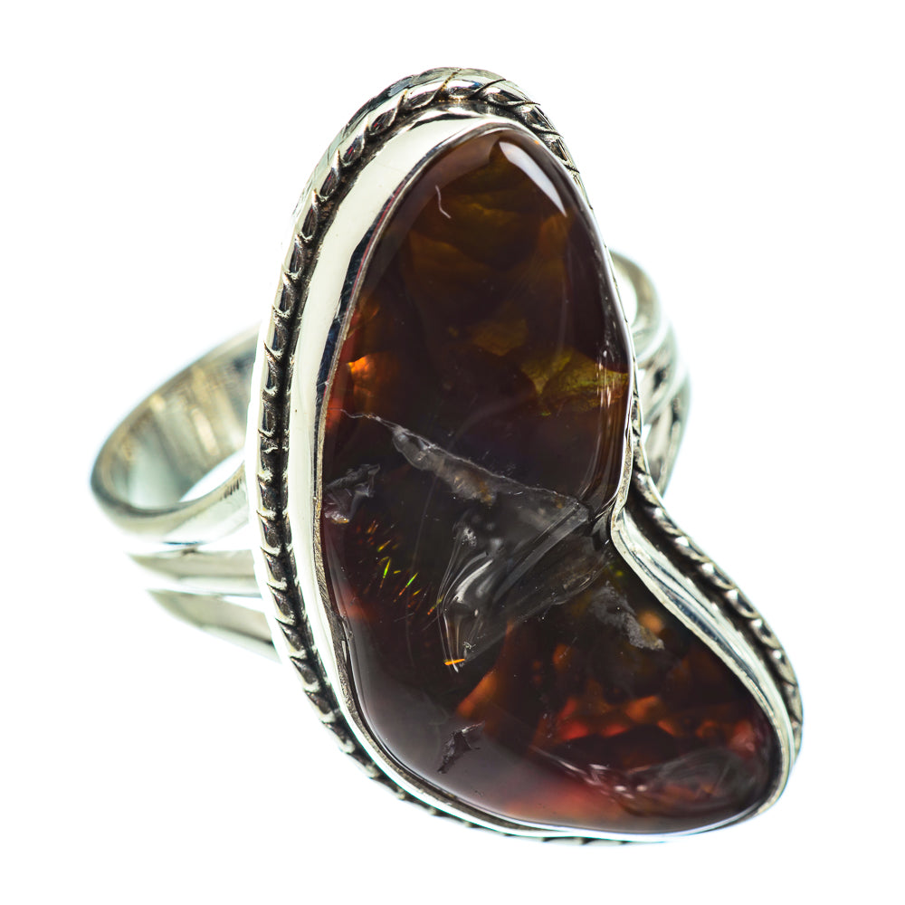 Mexican Fire Agate Rings handcrafted by Anasilvercos - RING54955