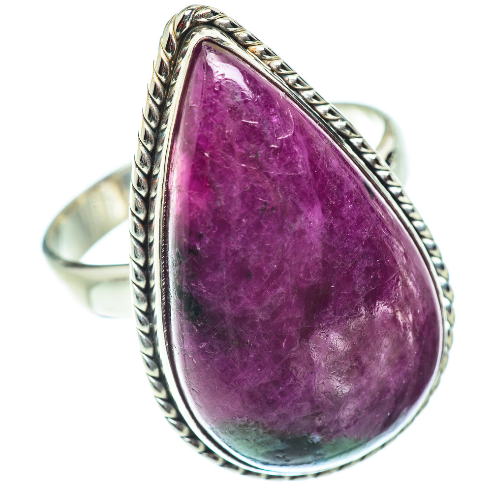 Ruby Zoisite Rings handcrafted by Anasilvercos - RING54970