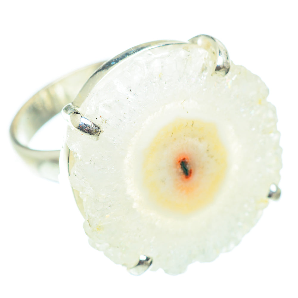 White Solar Quartz Rings handcrafted by Anasilvercos - RING54973