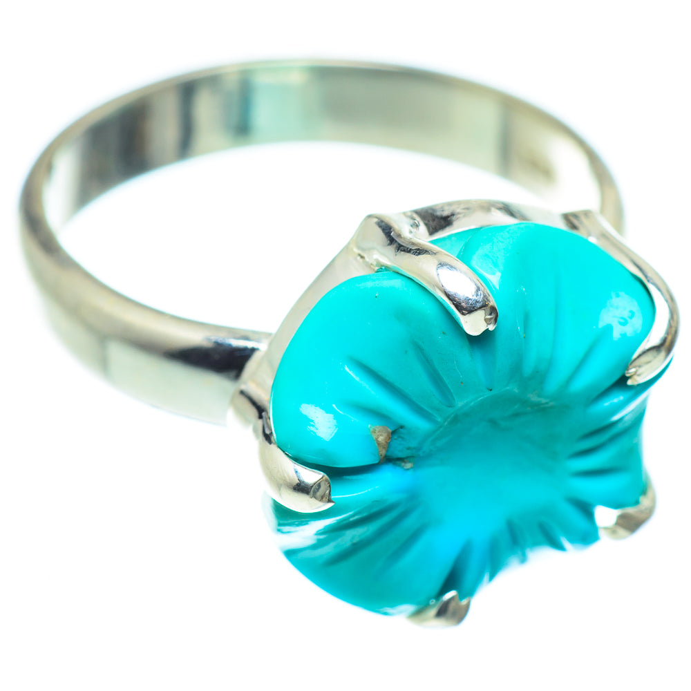 Arizona Turquoise Rings handcrafted by Anasilvercos - RING54992
