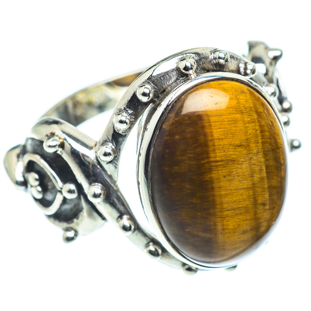 Tiger Eye Rings handcrafted by Anasilvercos - RING55001