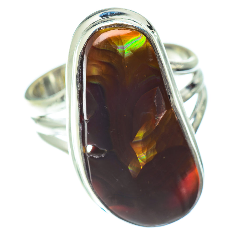 Mexican Fire Agate Rings handcrafted by Anasilvercos - RING55025