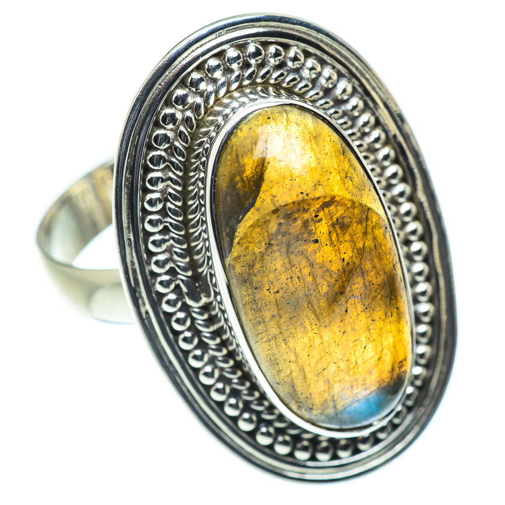 Labradorite Rings handcrafted by Anasilvercos - RING55120