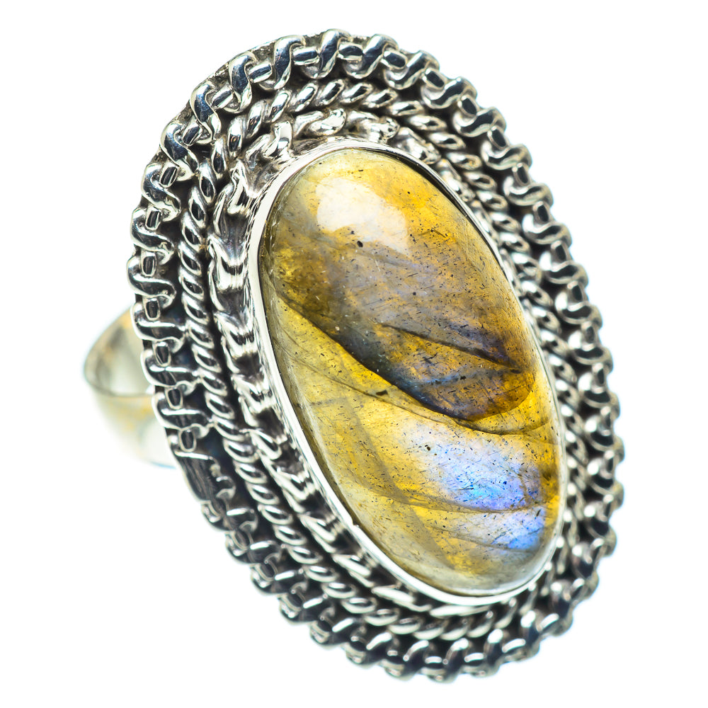 Labradorite Rings handcrafted by Anasilvercos - RING55154
