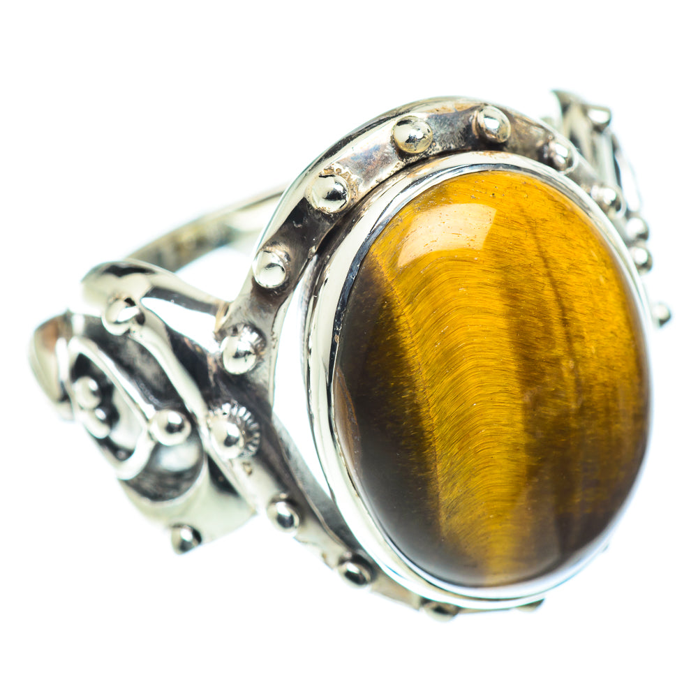 Tiger Eye Rings handcrafted by Anasilvercos - RING55160