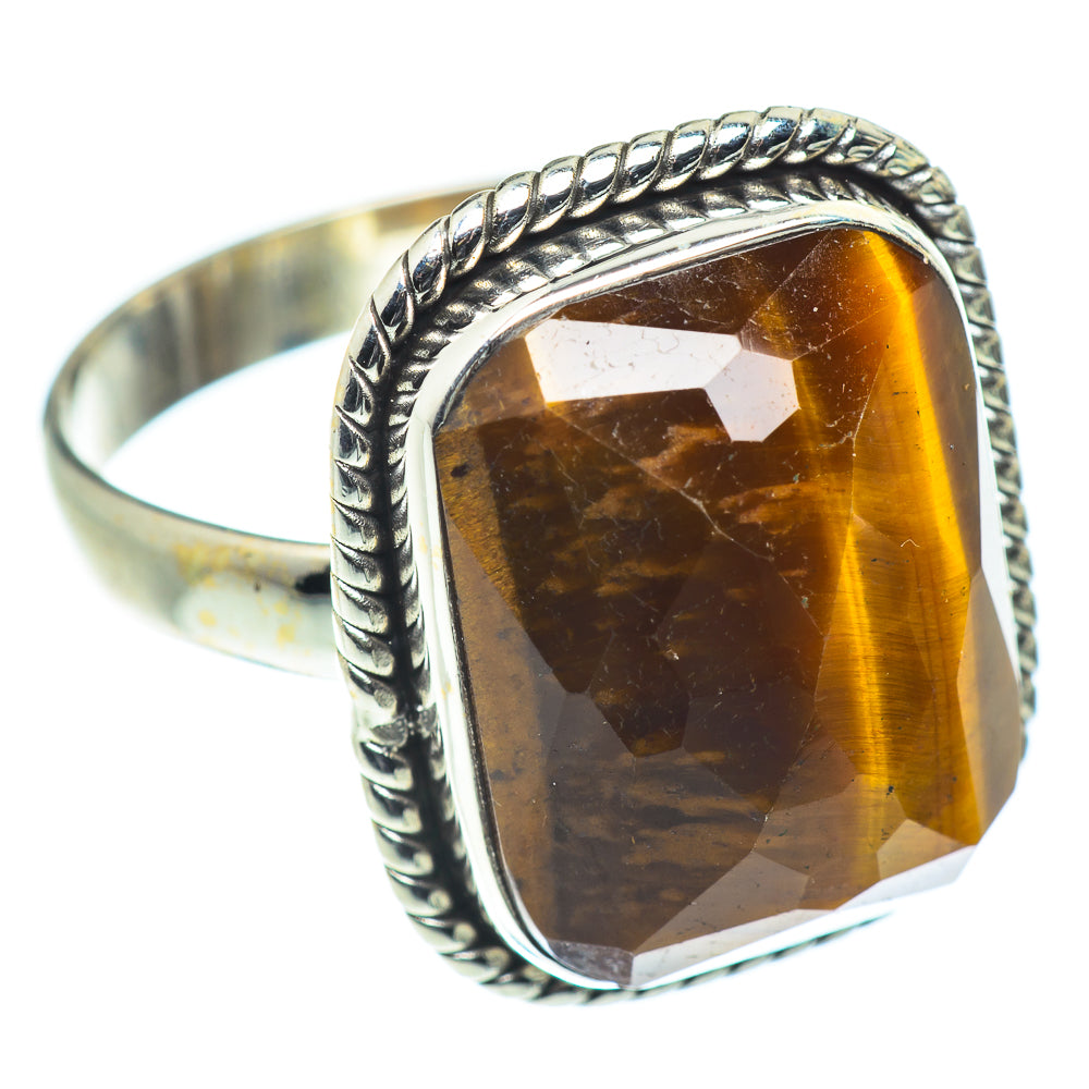 Tiger Eye Rings handcrafted by Anasilvercos - RING55161