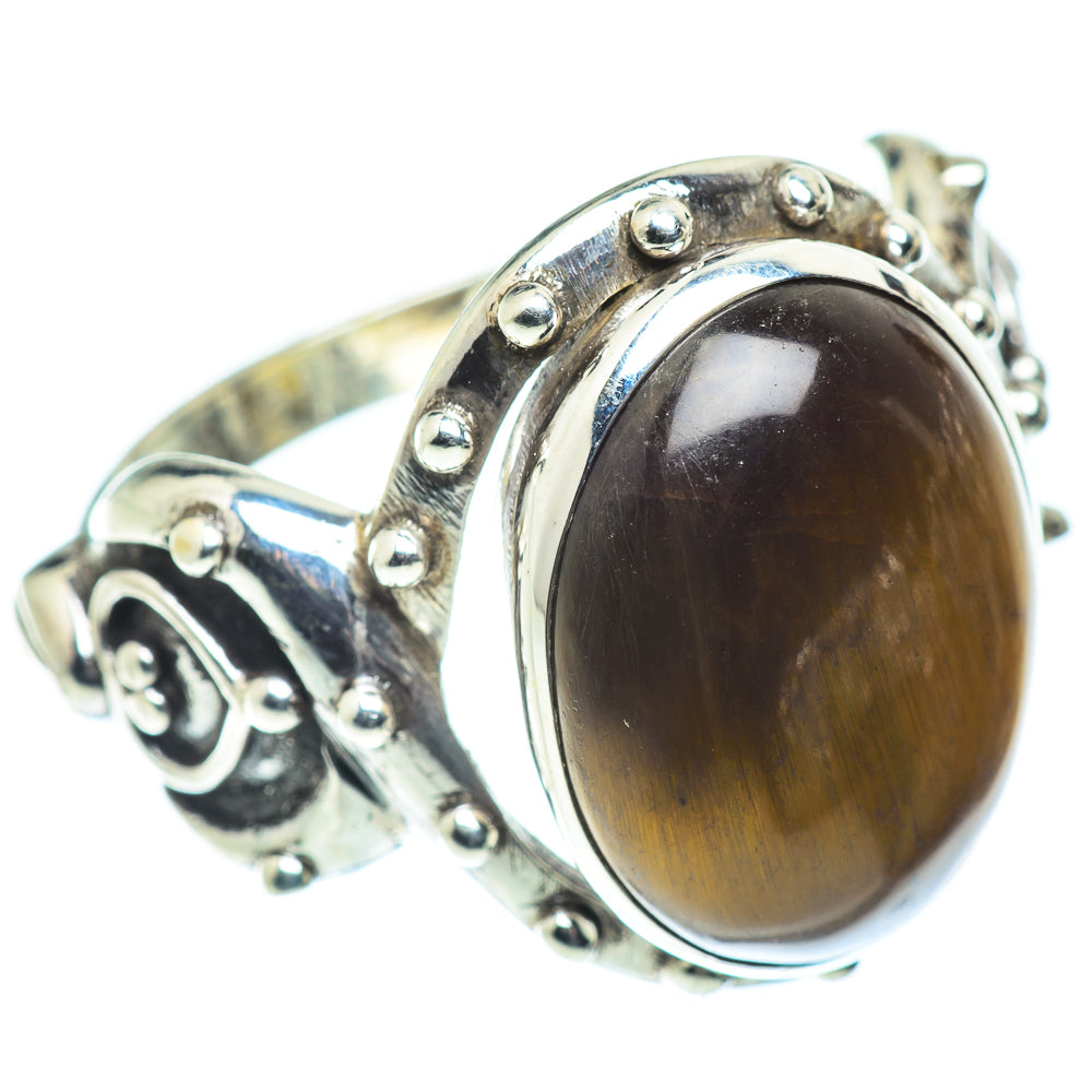 Tiger Eye Rings handcrafted by Anasilvercos - RING55176