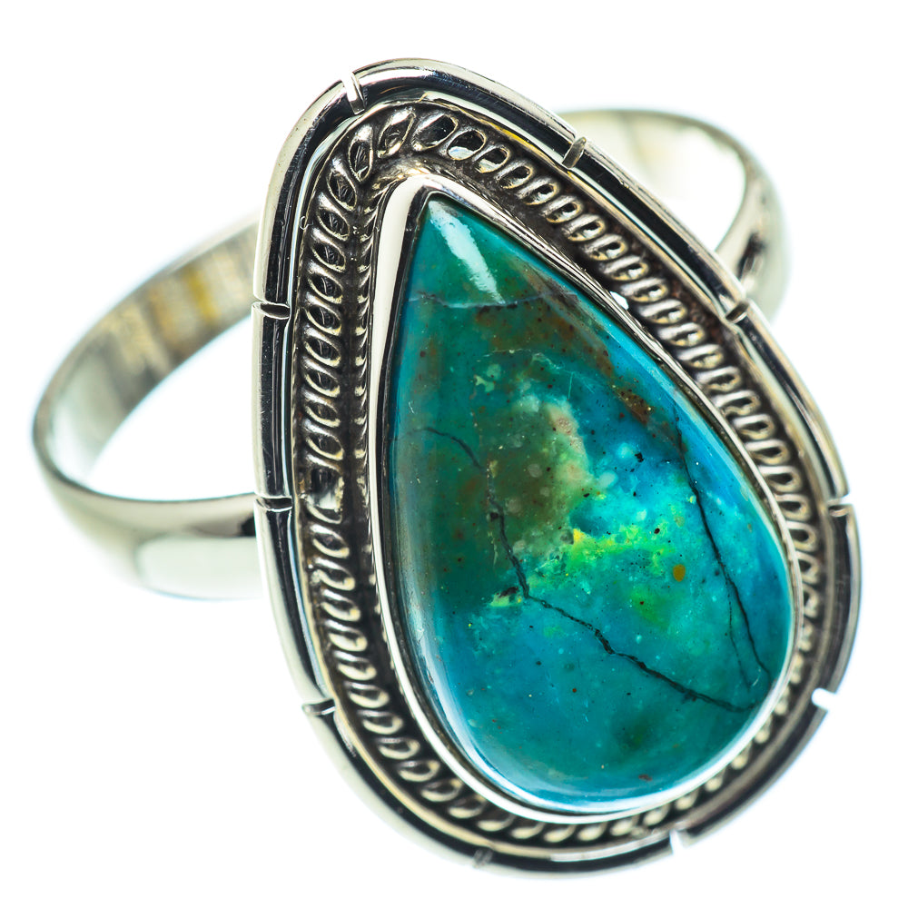 Chrysocolla Rings handcrafted by Anasilvercos - RING55191