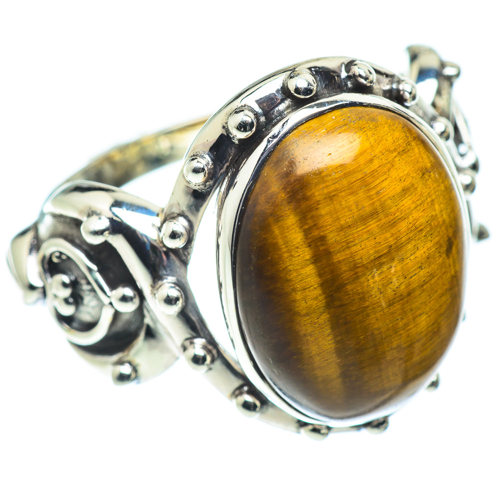 Tiger Eye Rings handcrafted by Anasilvercos - RING55202