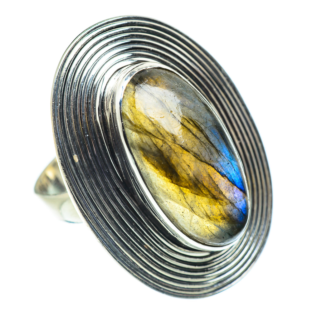 Labradorite Rings handcrafted by Anasilvercos - RING55305