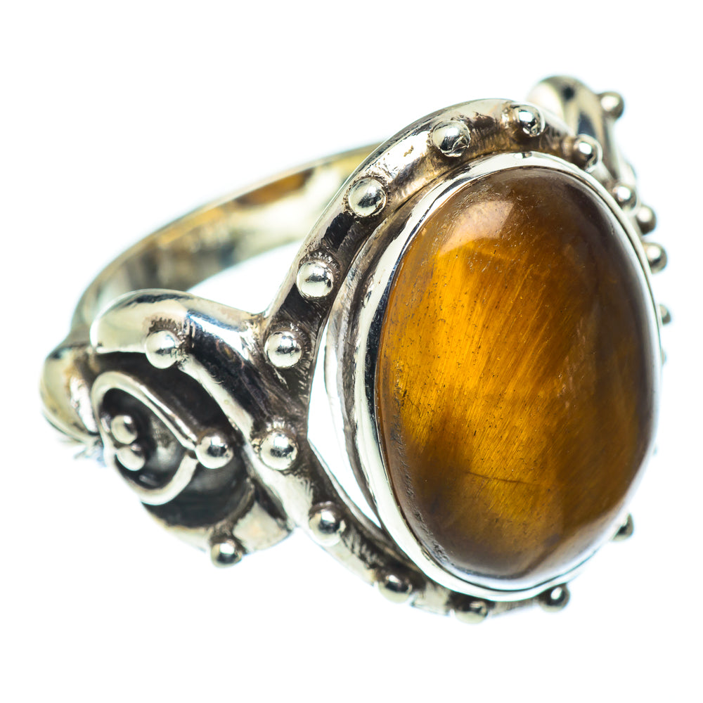 Tiger Eye Rings handcrafted by Anasilvercos - RING55312