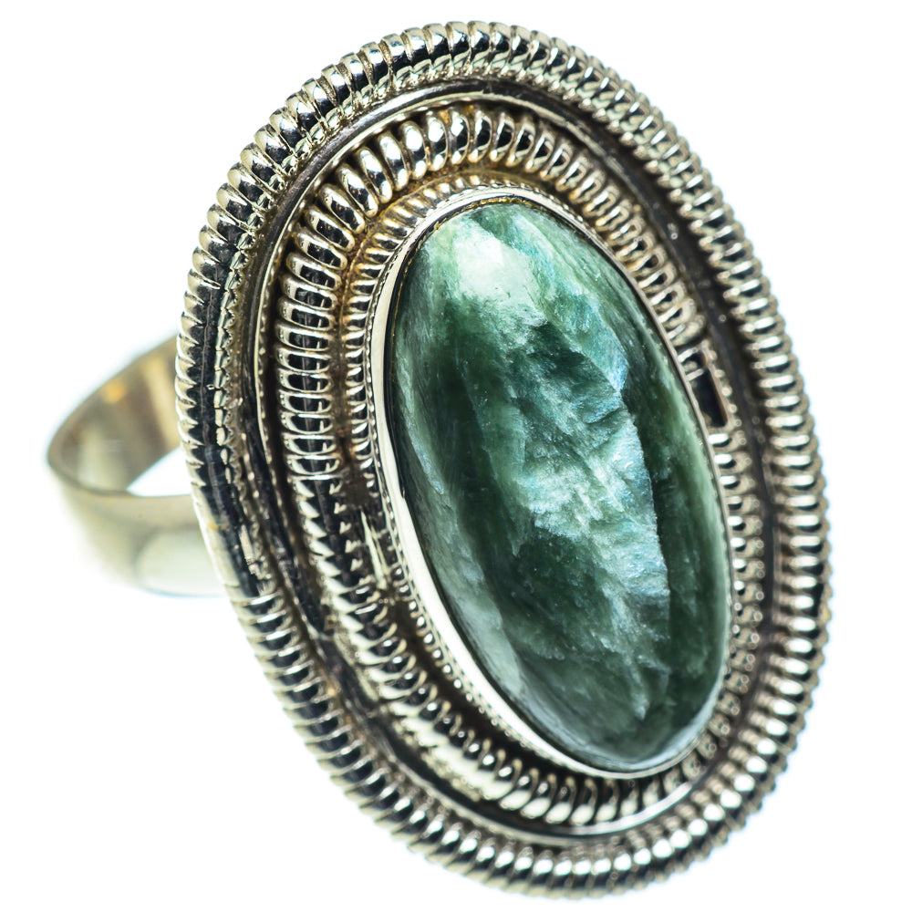 Seraphinite Rings handcrafted by Anasilvercos - RING55327