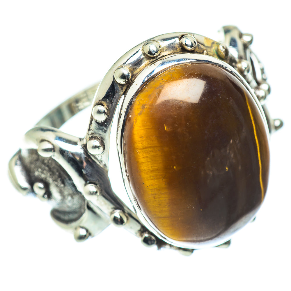 Tiger Eye Rings handcrafted by Anasilvercos - RING55347