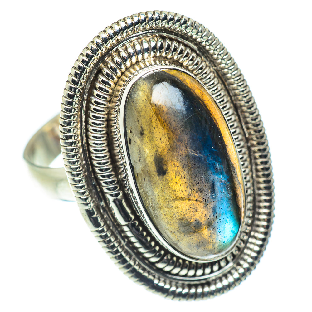 Labradorite Rings handcrafted by Anasilvercos - RING55372