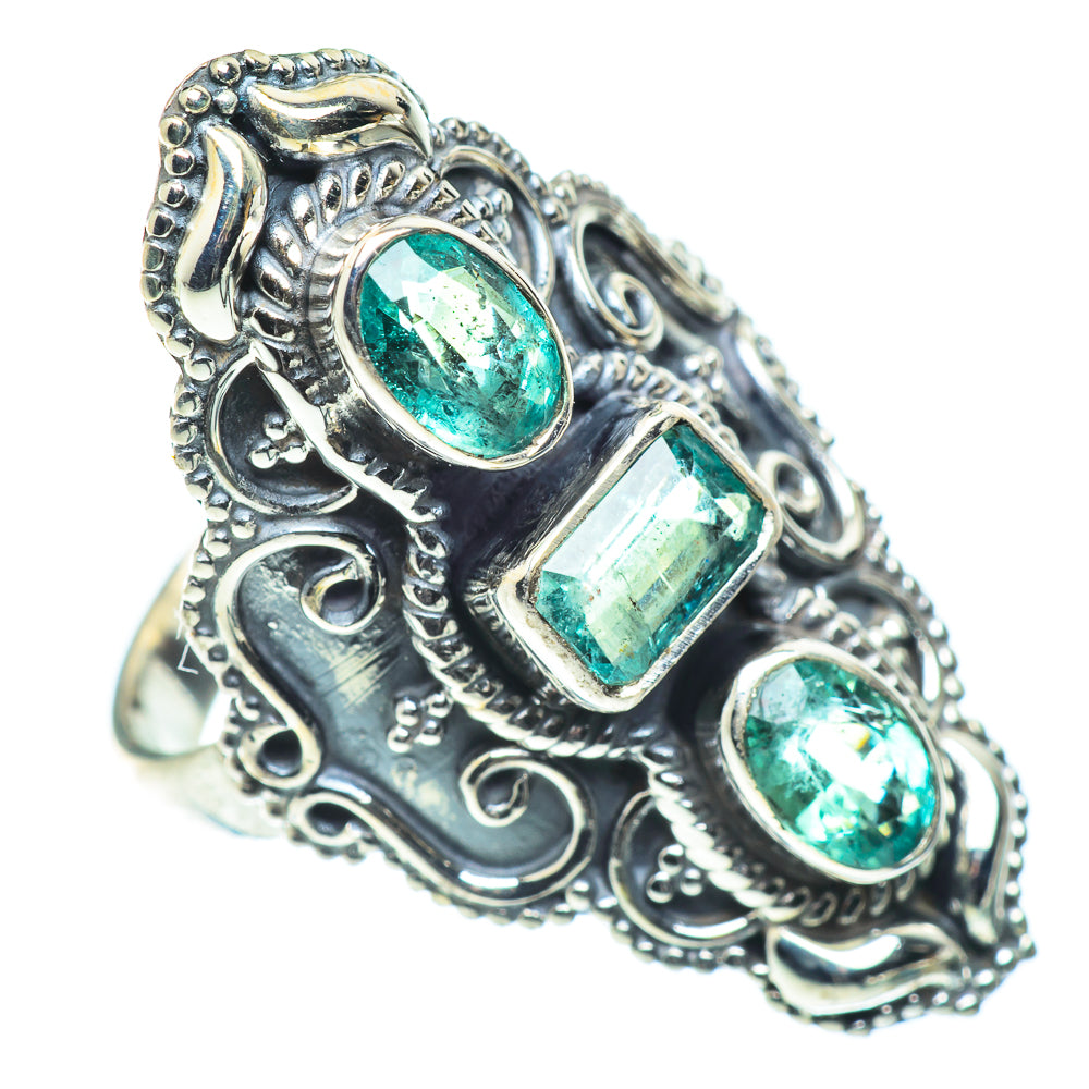 Zambian Emerald Rings handcrafted by Anasilvercos - RING55377