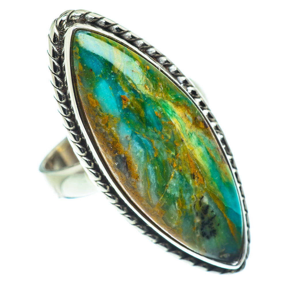 Chrysocolla Rings handcrafted by Anasilvercos - RING55416