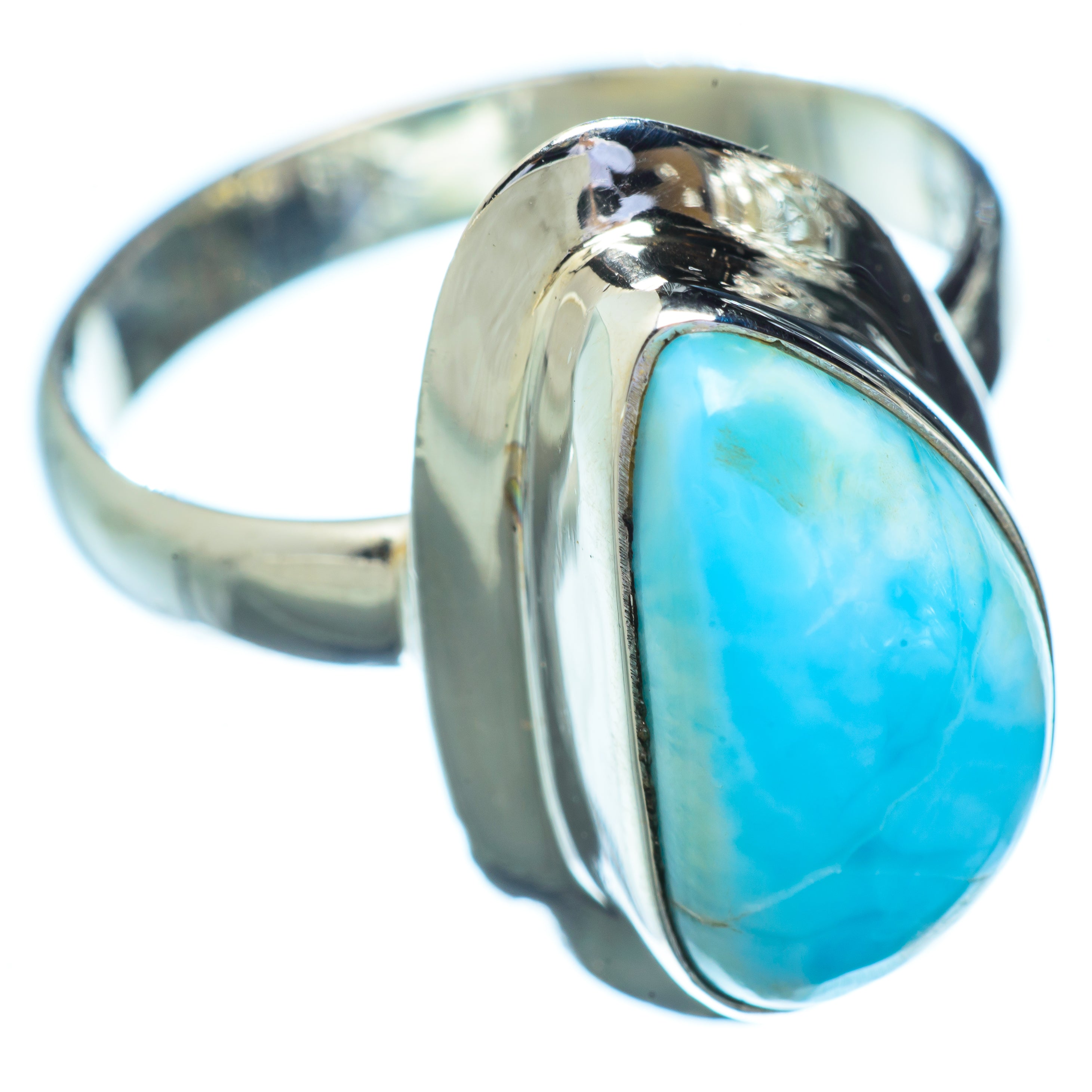 Larimar Rings handcrafted by Anasilvercos - RING5548