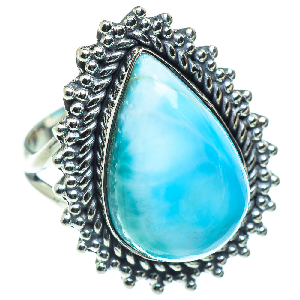 Larimar Rings handcrafted by Anasilvercos - RING55486