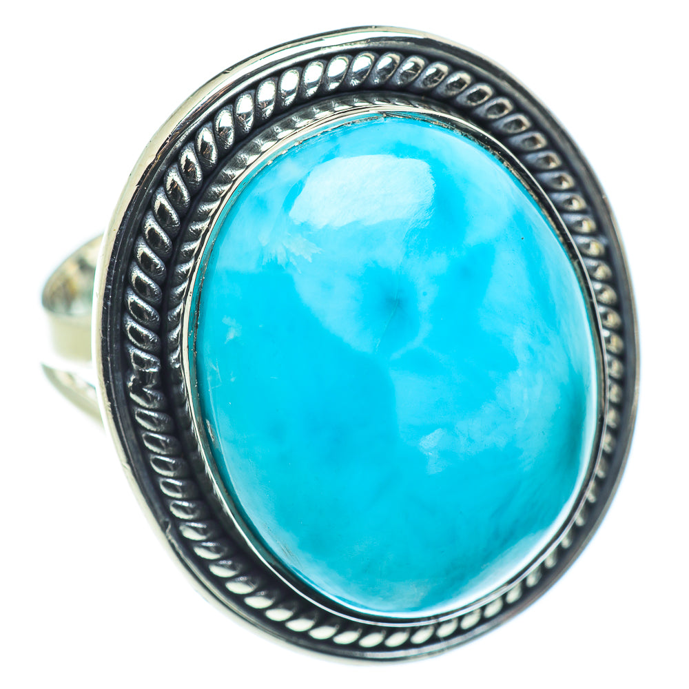 Larimar Rings handcrafted by Anasilvercos - RING55512