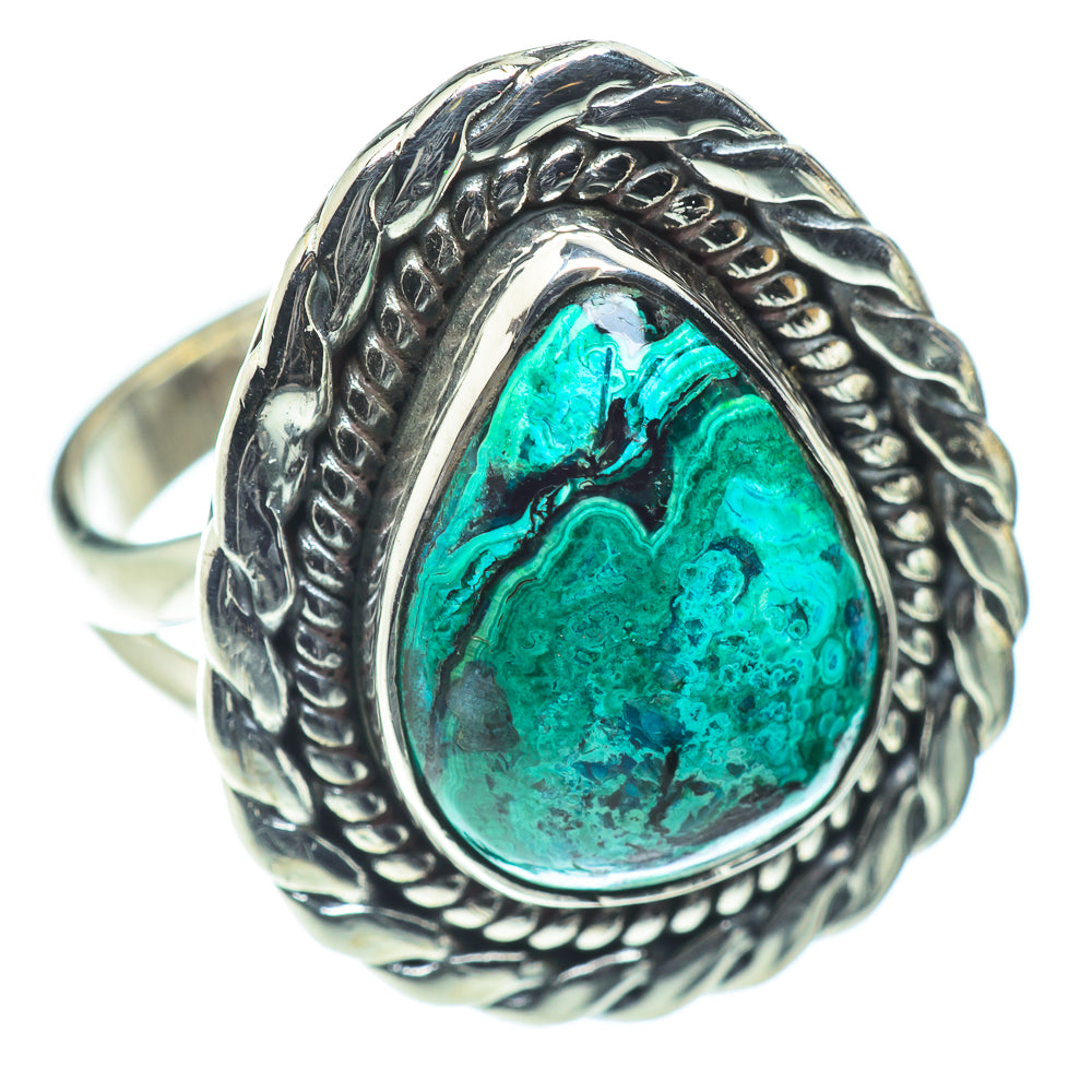 Chrysocolla Rings handcrafted by Anasilvercos - RING55535