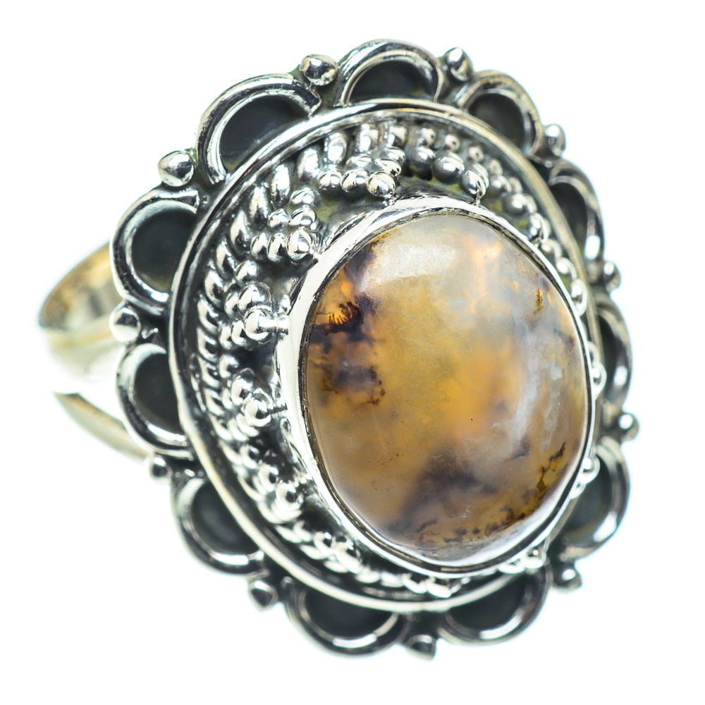Dendritic Opal Rings handcrafted by Anasilvercos - RING55538