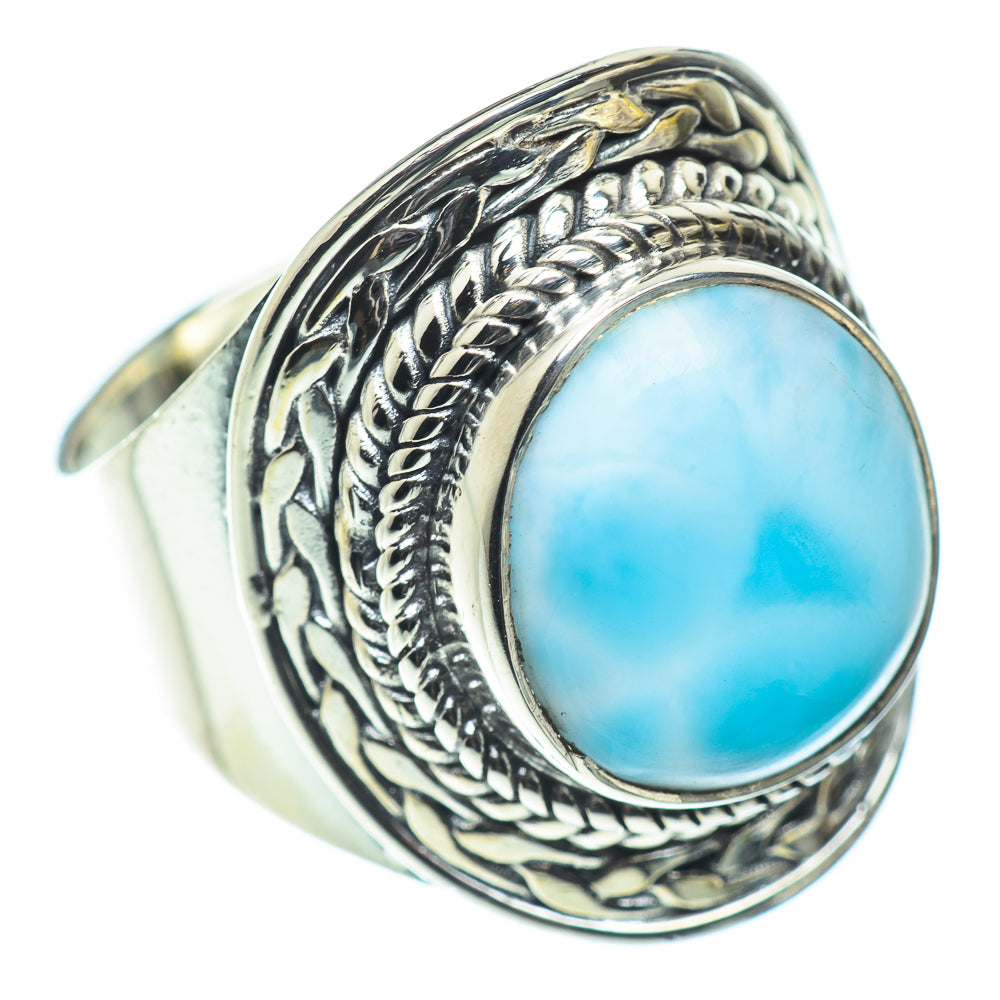 Larimar Rings handcrafted by Anasilvercos - RING55548