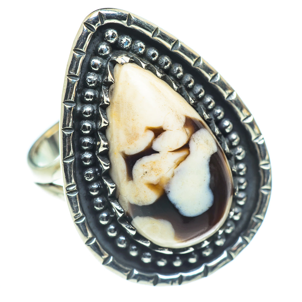 Peanut Wood Jasper Rings handcrafted by Anasilvercos - RING55556