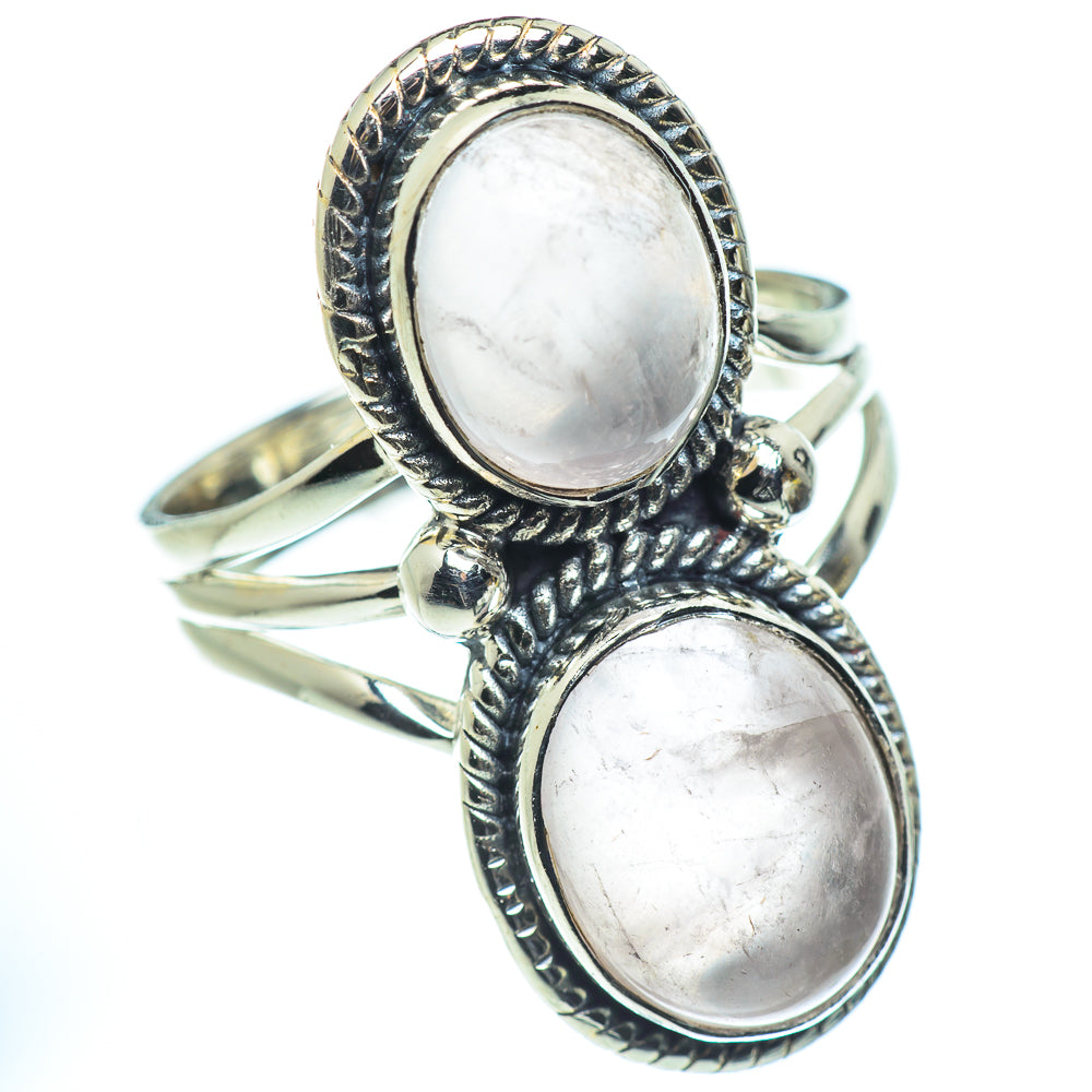 Rose Quartz Rings handcrafted by Anasilvercos - RING55558