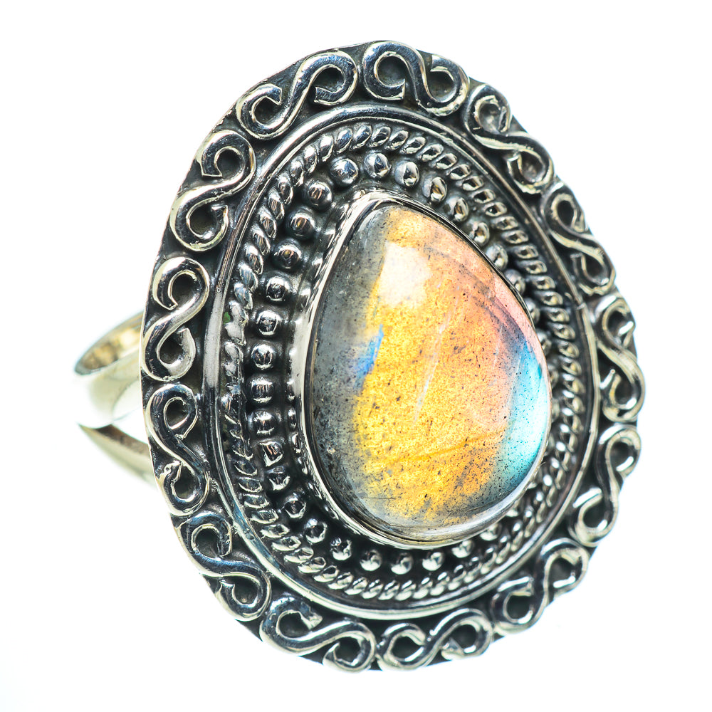 Labradorite Rings handcrafted by Anasilvercos - RING55565 - Photo 2