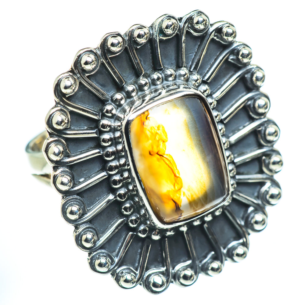 Botswana Agate Rings handcrafted by Anasilvercos - RING55572 - Photo 2