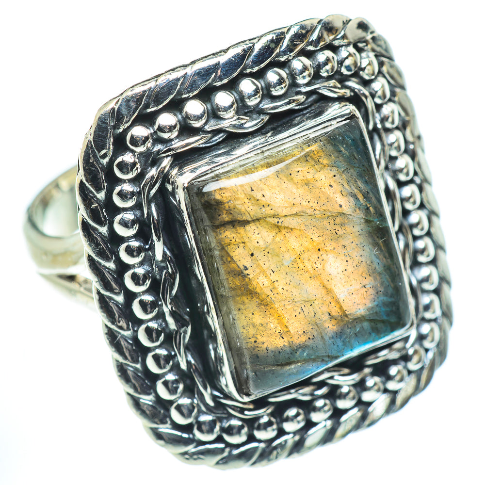 Labradorite Rings handcrafted by Anasilvercos - RING55598