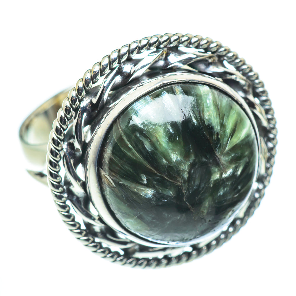 Seraphinite Rings handcrafted by Anasilvercos - RING55600