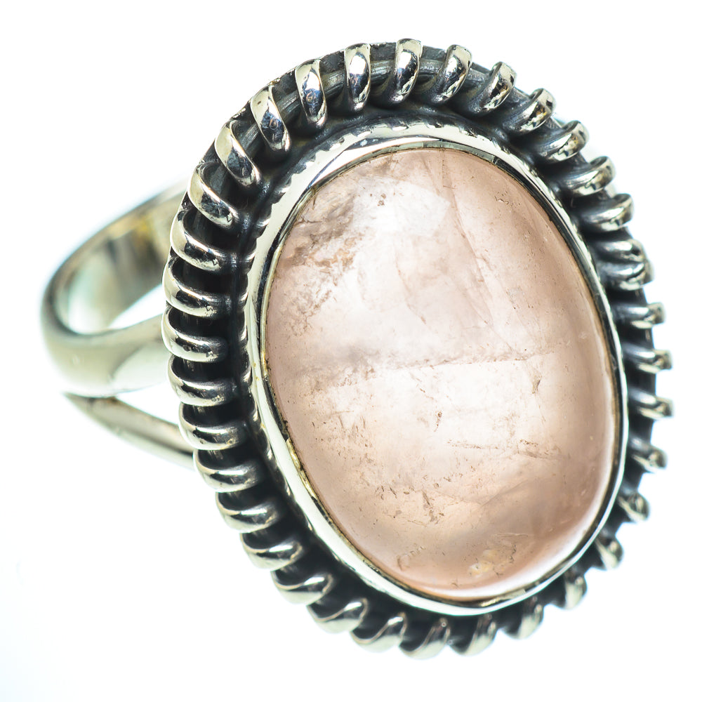 Rose Quartz Rings handcrafted by Anasilvercos - RING55625