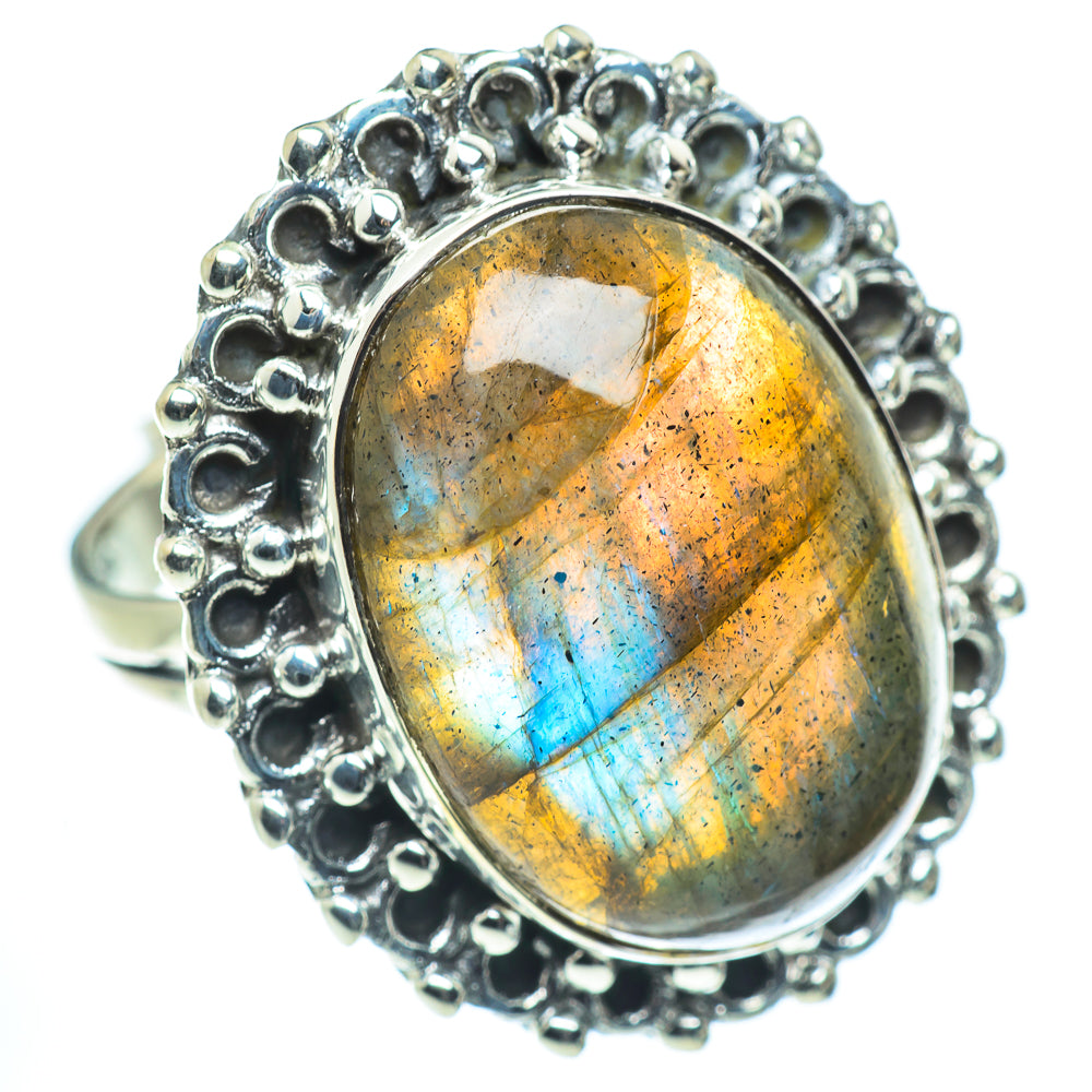 Labradorite Rings handcrafted by Anasilvercos - RING55633