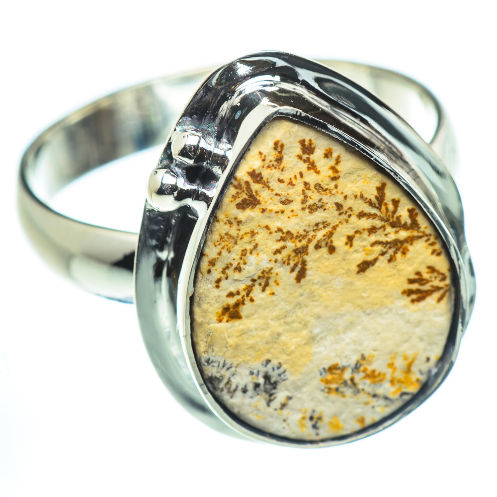 Scenic Dendritic Agate Rings handcrafted by Anasilvercos - RING55643