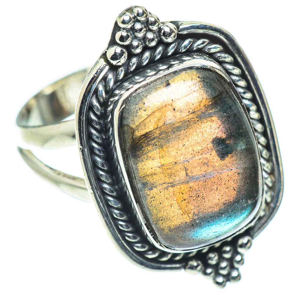 Labradorite Rings handcrafted by Anasilvercos - RING55659