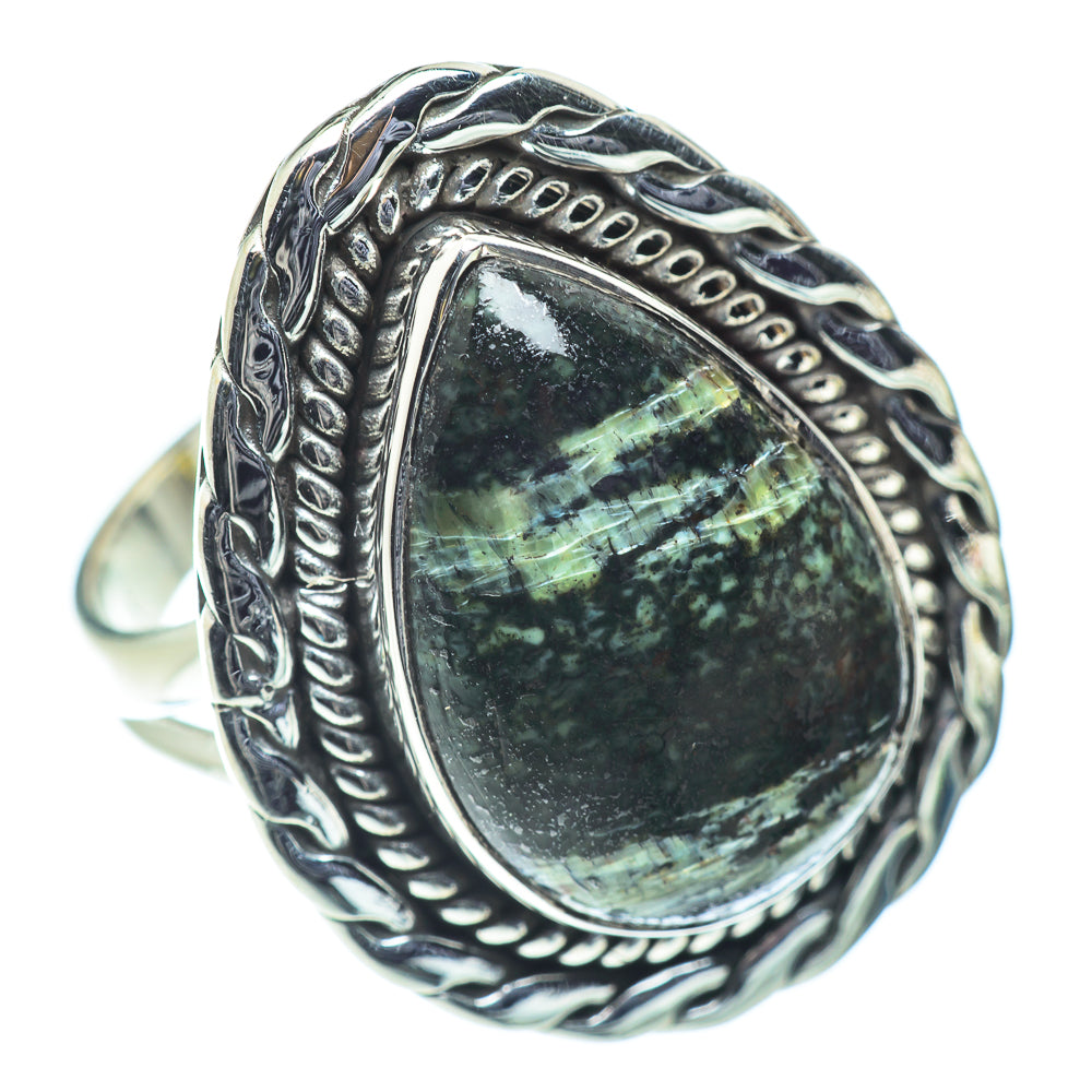 Lizard Jasper Rings handcrafted by Anasilvercos - RING55664