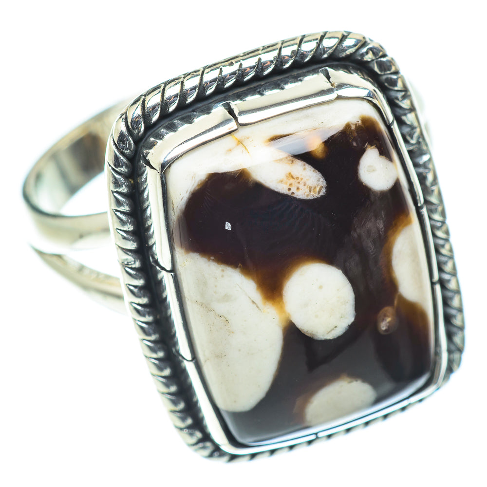 Peanut Wood Jasper Rings handcrafted by Anasilvercos - RING55666