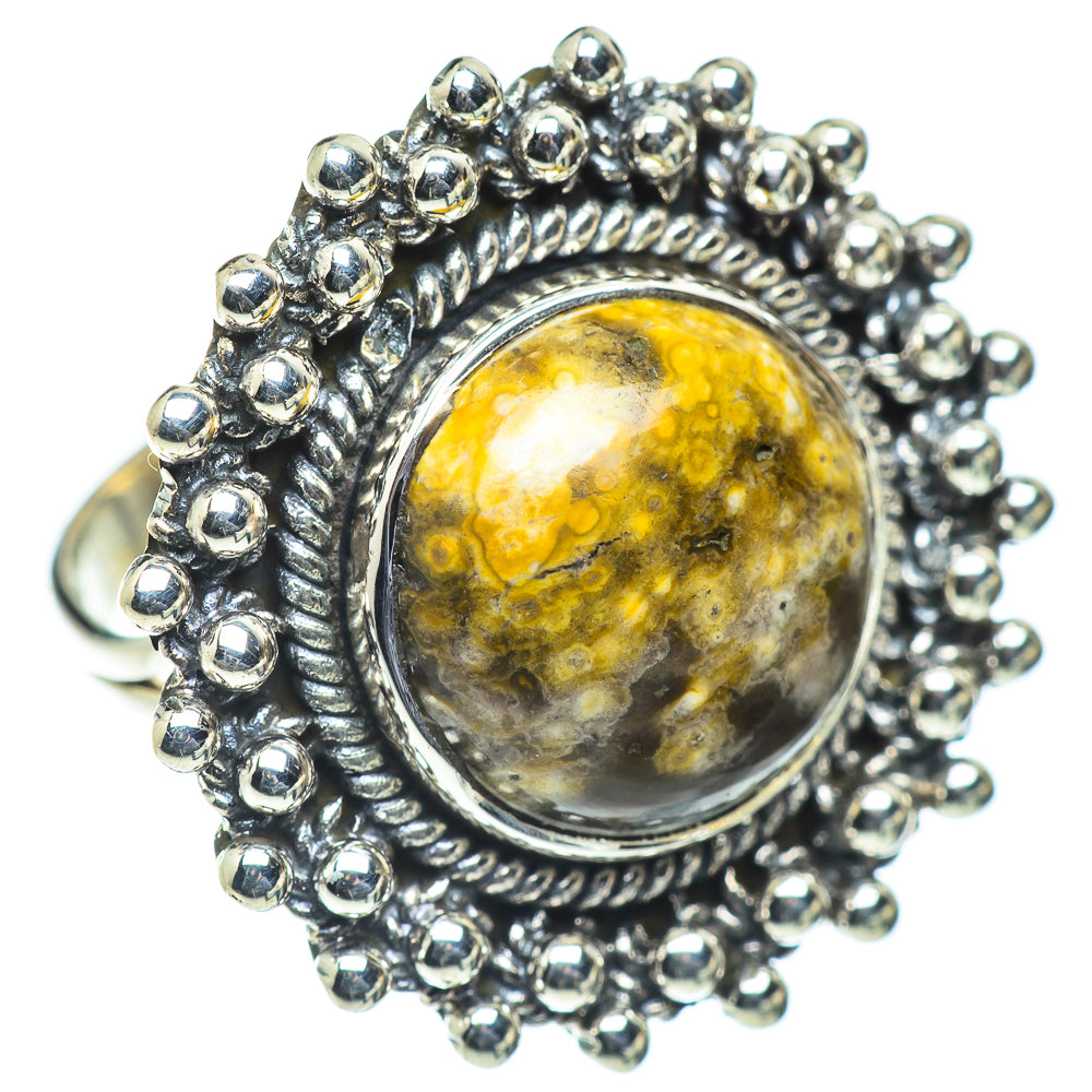 Ocean Jasper Rings handcrafted by Anasilvercos - RING55667